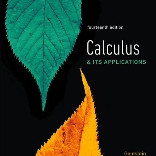 Calculus Its Applications, Fourteenth Edition