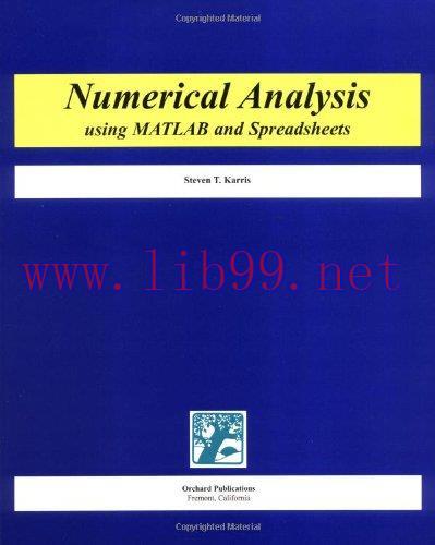 [FOX-Ebook]Numerical Analysis Using MATLAB and Spreadsheets