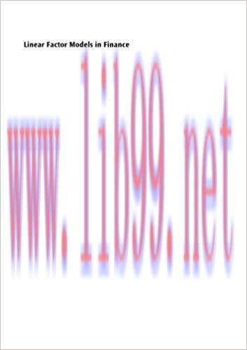 (PDF)Linear Factor Models in Finance (Quantitative Finance) 1st Edition