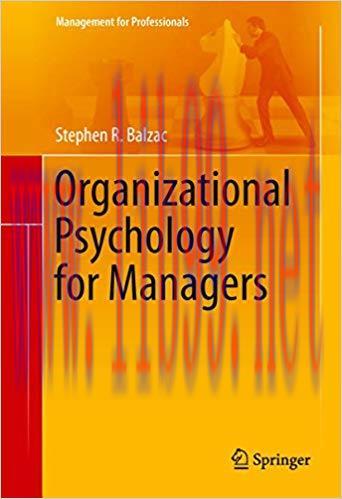 (PDF)Organizational Psychology for Managers (Management for Professionals) 1st Edition