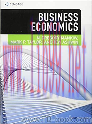 Business Economics 3rd Edition by N. Mankiw 课本