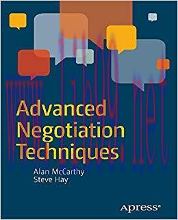 (PDF)Advanced Negotiation Techniques 1st ed. Edition