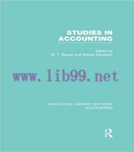 (PDF)Studies in Accounting (Routledge Library Editions: Accounting) 1st Edition