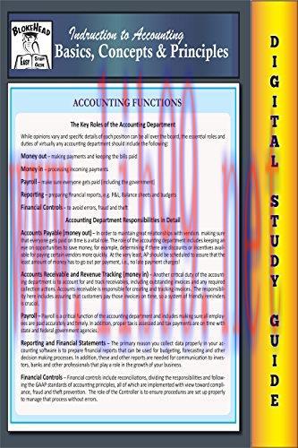 (PDF)Accounting Basics, Concepts & Principles ( Blokehead Easy Study Guide)