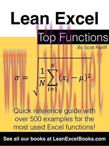 [FOX-Ebook]Lean Excel: Top Functions: Quick Reference Guide with 500 Examples!