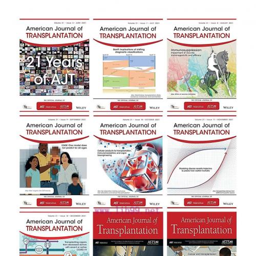 [AME]American Journal of Transplantation 2021 Full Archives (True PDF)