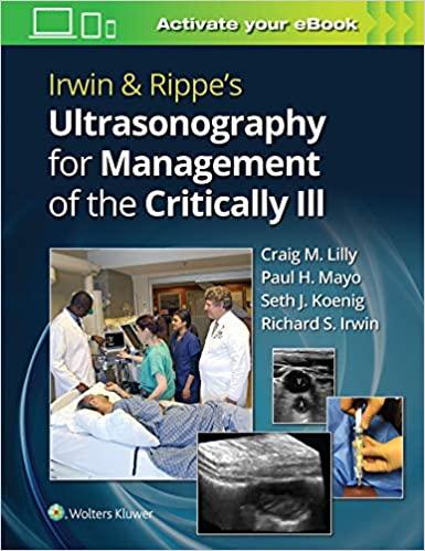 Irwin & Rippe&rsquo;s Ultrasonography for Management of the Critically Ill First Edition