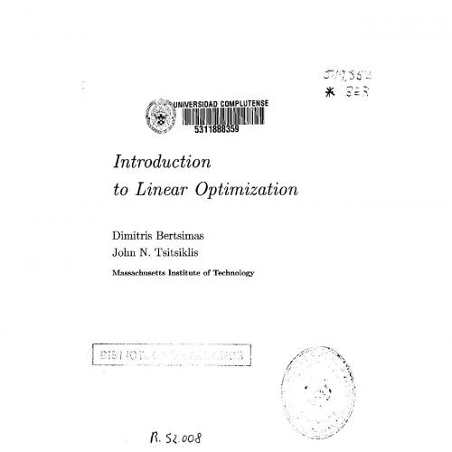 Introduction to Linear Optimization