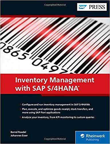 Inventory Management with SAP S4HANA
