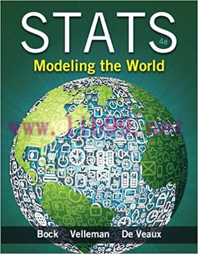 Solution Manual for Stats Modeling the World, 4th Edition by David E. Bock