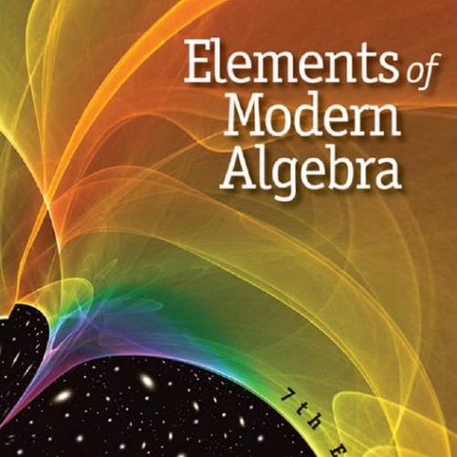 Brooks Cole Elements of Modern Algebra 7th Edition
