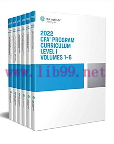 [PDF]2022 CFA Program Curriculum Level I Box Set 6 Books