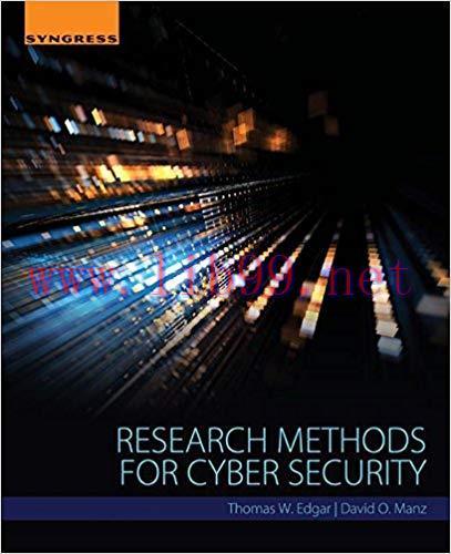 Research Methods for Cyber Security 1st Edition,