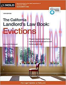 California Landlord&rsquo;s Law Book, The: Evictions (California Landlord&rsquo;s Law Book Vol 2 : Eviction...