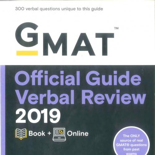 GMAT Official Guide Verbal Review 2019_ Book _ Online - Wei Zhi