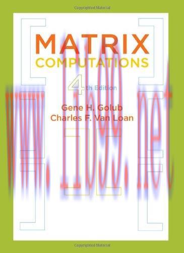 [FOX-Ebook]Matrix Computations, 4th Edition