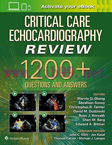 [AME]Critical Care Echocardiography Review: 1200+ Questions and Answers (EPUB3)