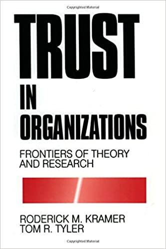 (PDF)Trust in Organizations Frontiers of Theory and Research