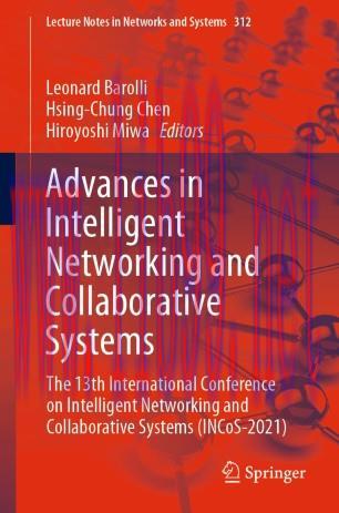 Advances in Intelligent Networking and Collaborative Systems