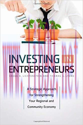 (PDF)Investing in Entrepreneurs: A Strategic Approach for Strengthening Your Regional and Commu...
