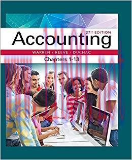 (PDF)Accounting, Chapters 1-13 27th Edition