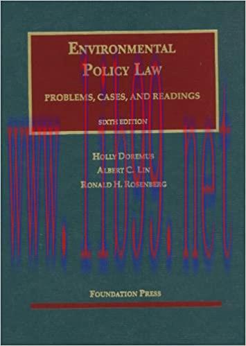 [PDF]Doremus, Lin and Rosenberg&rsquo;s Environmental Policy Law 6th Edition