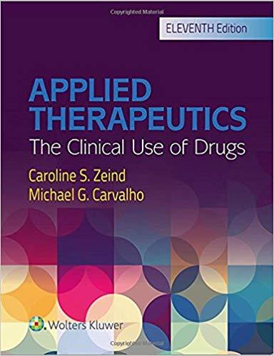 Applied Therapeutics - The Clinical Use of Drugs, 11th Edition