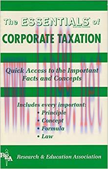 (PDF)Corporate Taxation Essentials (Essentials Study Guides)
