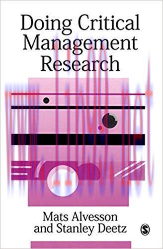 (PDF)Doing Critical Management Research (SAGE series in Management Research) 1st Edition