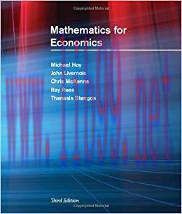 (PDF)Mathematics for Economics (The MIT Press) third edition Edition