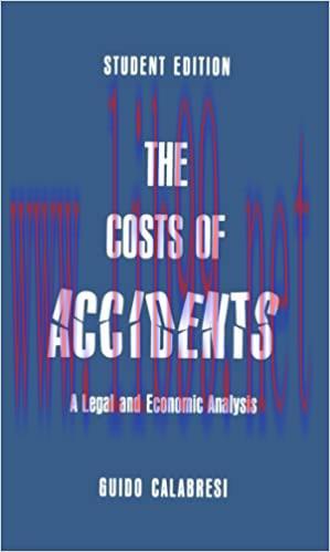 (PDF)The Cost of Accidents: A Legal and Economic Analysis