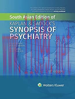 [AME]Kaplan and Sadock's Synopsis of Psychiatry, 12e SAE (Original PDF)