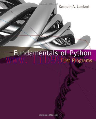 [FOX-Ebook]Fundamentals of Python: First Programs