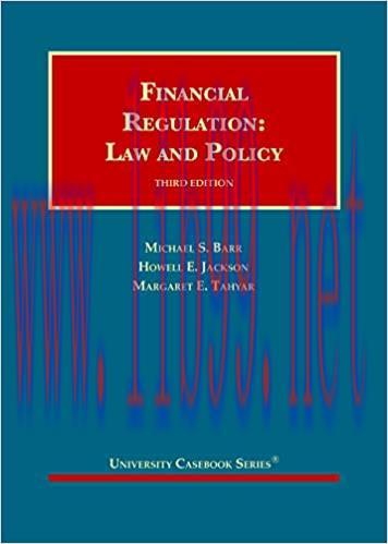 [PDF]Financial Regulation Law and Policy 3rd Edition
