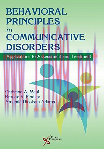 [AME]Behavioral Principles in Communicative Disorders (Applications to Assessment and Treatment...