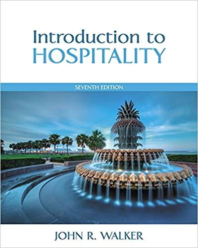 Introduction to Hospitality 7th Edition