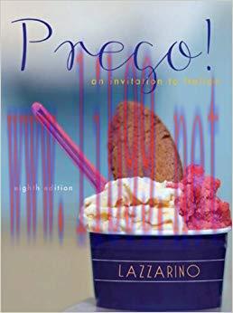 Prego! An Invitation to Italian 8th Edition,