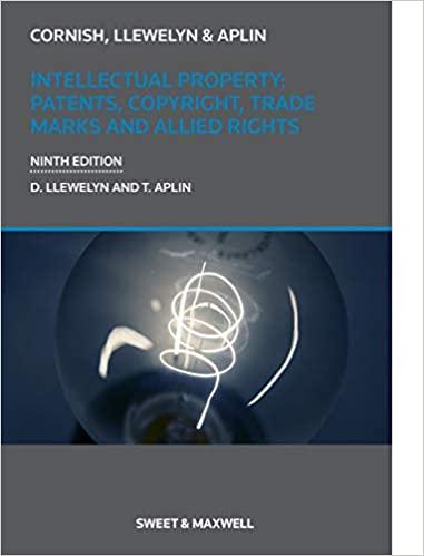 Intellectual Property Patents, Copyrights, Trademarks & Allied Rights 9th Edition