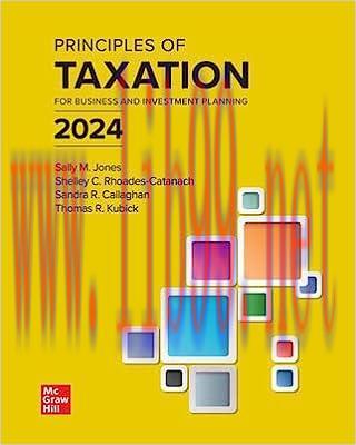 [PDF]Principles Of Taxation for Business and Investment Planning 2024 Edition