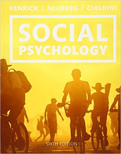 Social Psychology Goals in Interaction 6th Edition