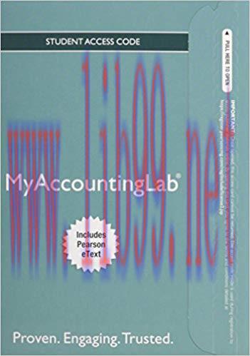(PDF)MyAccountingLab&reg; with Pearson eText &mdash; Instant Access &mdash; for Horngren&rsquo;s Accounting 11th Edit...