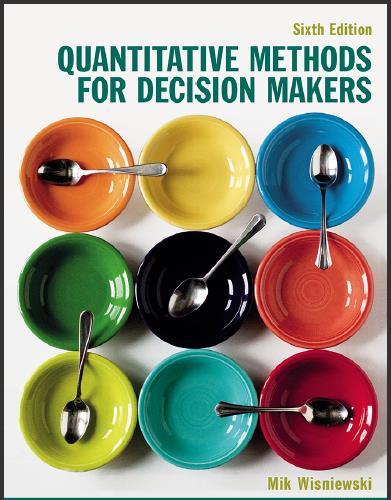 (Solution Manual)Quantitative Methods for Decision Makers 6th Edition by Mik Wisniewski.zip