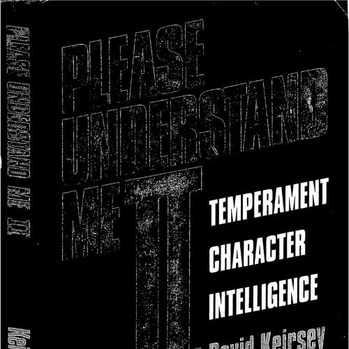 Please Understand Me II Temperament, Character, Intelligence