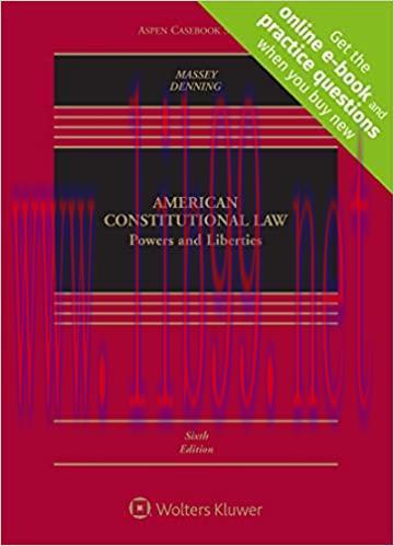 (PDF)American Constitutional Law: Powers and Liberties [Connected Casebook] (Aspen Casebook) 6t...