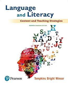 (Test Bank)Language and Literacy Content and Teaching Strategies,7th Canadian Edition.zip