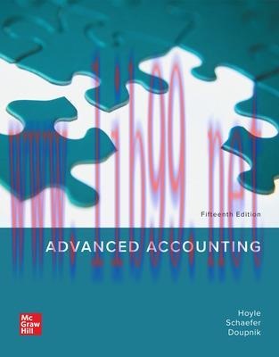 [PDF]ISE Ebook Advanced Accounting 15th Edition [Joe B. Hoyle]