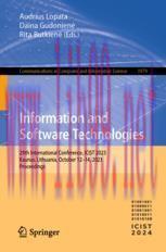 [PDF]Information and Software Technologies: 29th International Conference, ICIST 2023, Kaunas, ...