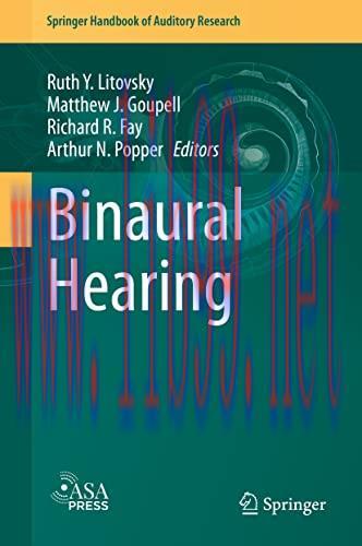 [AME]Binaural Hearing: With 93 Illustrations (Springer Handbook of Auditory Research, 73) (Orig...