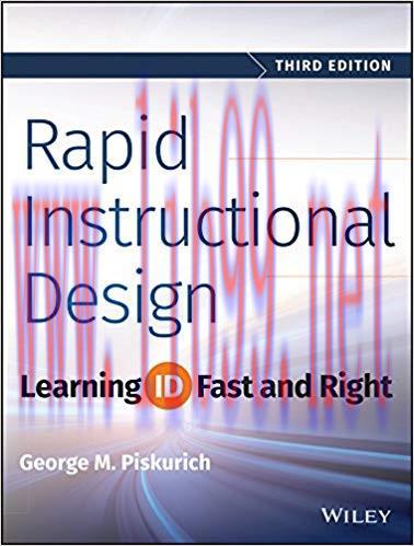 Rapid Instructional Design: Learning ID Fast and Right 3rd Edition,