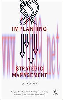 (PDF)Implanting Strategic Management 3rd Edition